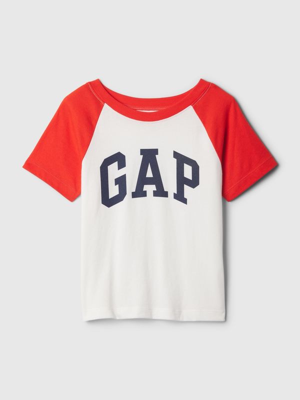 GAP White-red boys' T-shirt with GAP logo