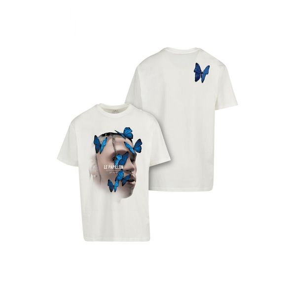 Mister Tee White T-shirt Le Papillon Oversize