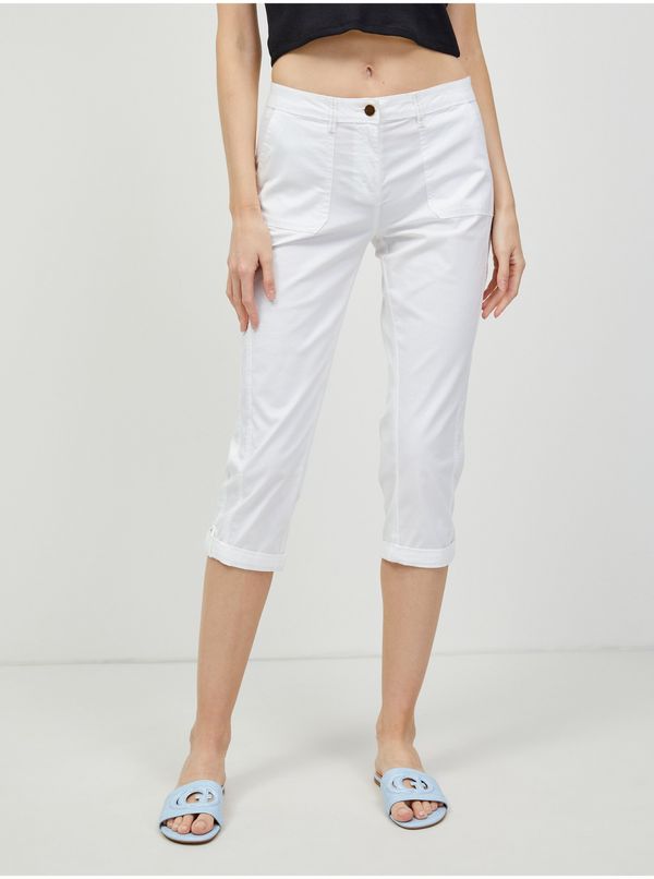 CAMAIEU White three-quarter length trousers CAMAIEU - Ladies