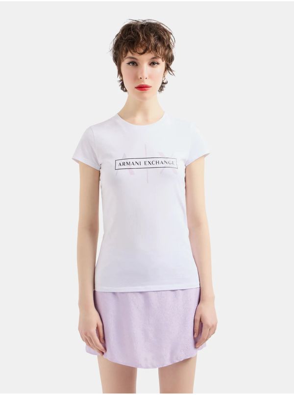 Armani White Women T-Shirt Armani Exchange - Women