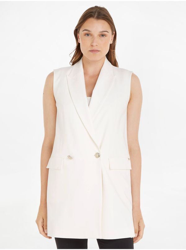 Tommy Hilfiger White Women's Extended Vest Tommy Hilfiger - Women