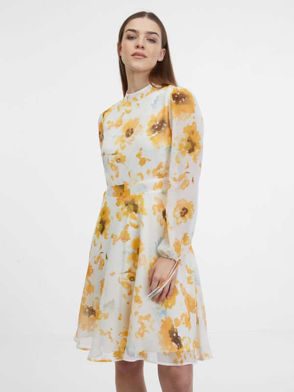 Orsay White women's floral dress ORSAY