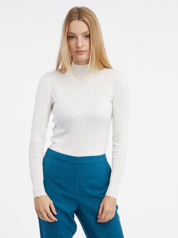 Orsay White women's lightweight sweater ORSAY