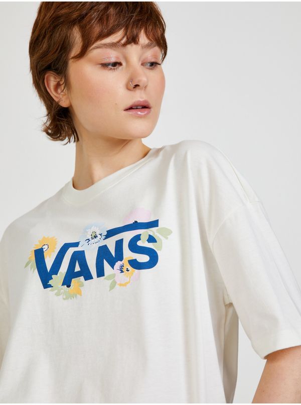 Vans White Women's Patterned T-Shirt VANS - Women