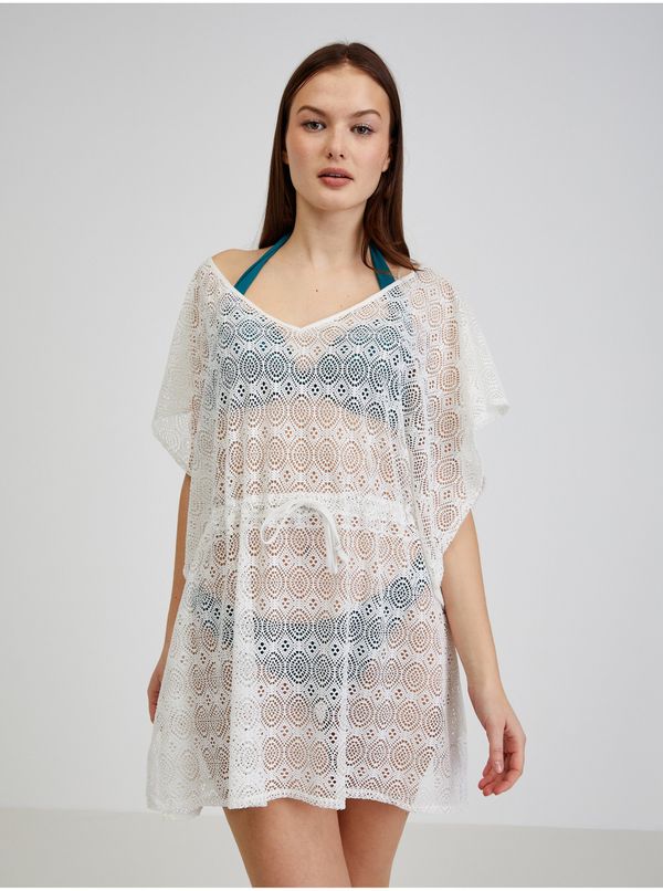 Orsay White women's perforated caftan ORSAY