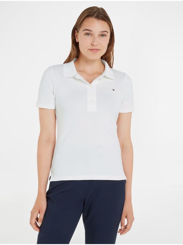 Tommy Hilfiger White Women's Polo T-Shirt Tommy Hilfiger 1985 - Women