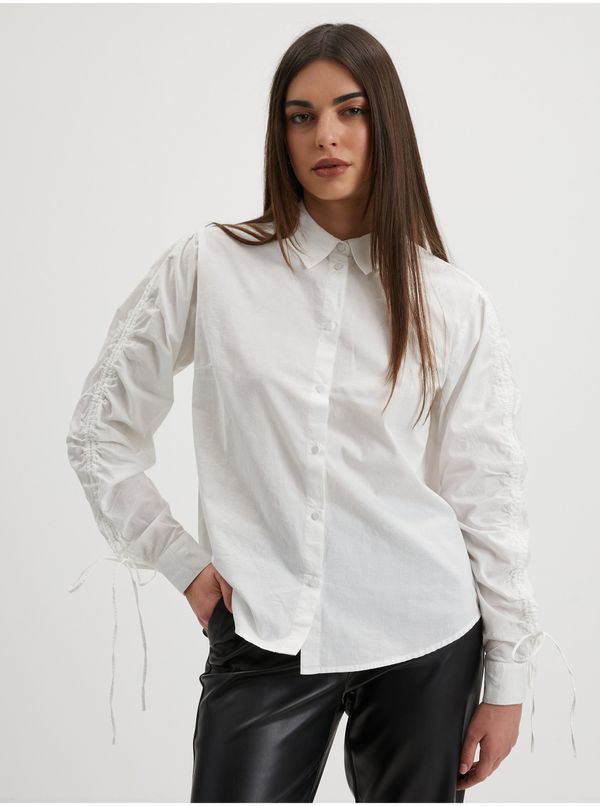 Pieces White Women's Shirt Pieces Brenna - Women