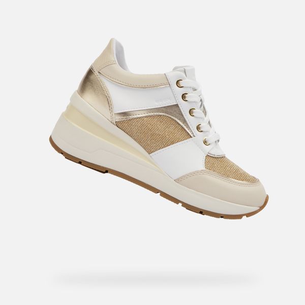 GEOX White women's sneakers Geox Zosma - Women's