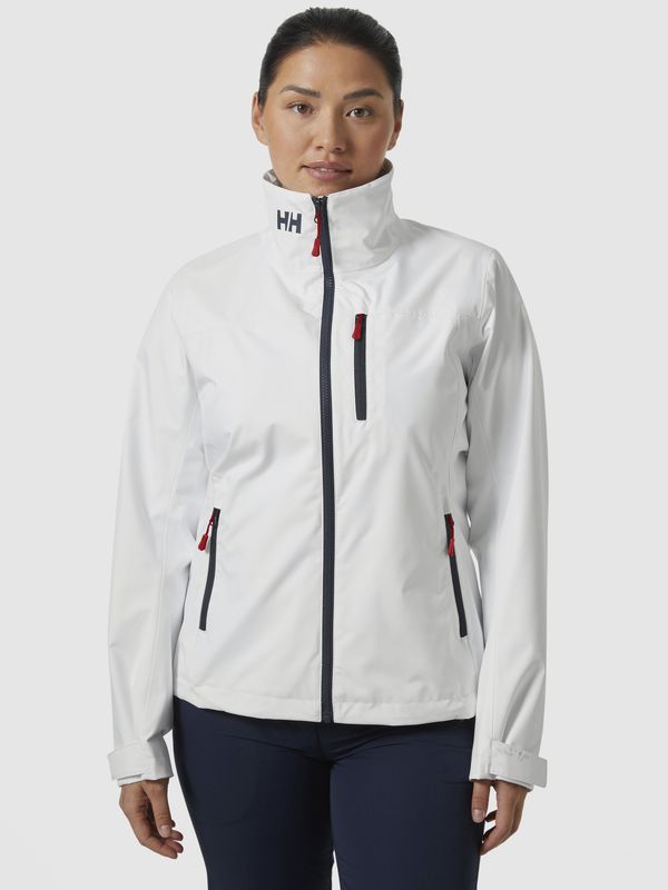 Helly Hansen White women's sports jacket HELLY HANSEN Crew Jacket 2.0