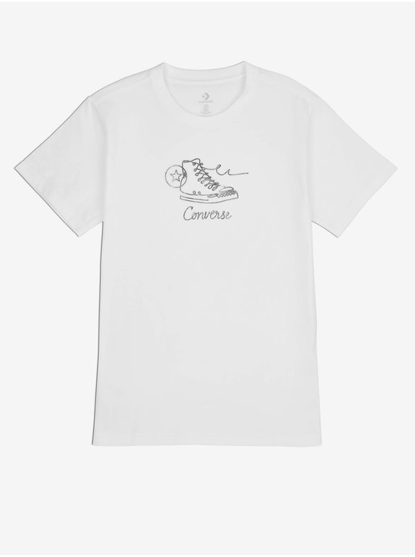 Converse White Women's T-Shirt Converse - Women