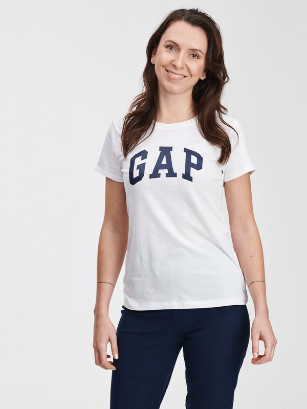 GAP White women's t-shirt GAP Logo t-shirt