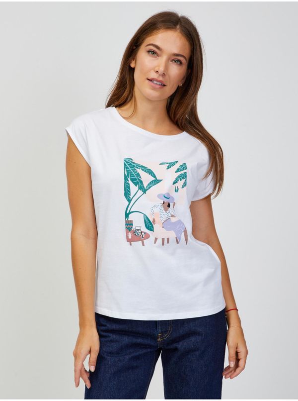 Orsay White women's T-shirt ORSAY