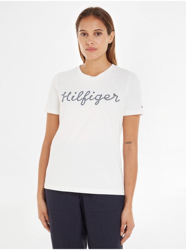 Tommy Hilfiger White Women's T-Shirt Tommy Hilfiger - Women