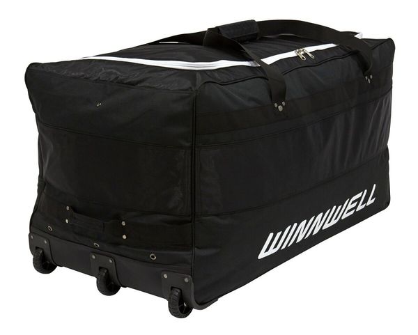 WinnWell WinnWell Wheel Bag Goalie Black Senior Wheelie Goalie