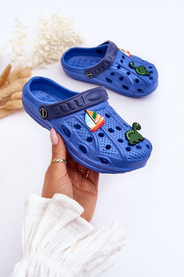 WJ1 WJ1 Children's Foam Lightweight Crocs Sandals Blue Sweets