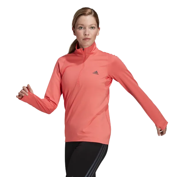 Adidas Women's adidas Run Fast 1/2 Zip Semi Turbo Sweatshirt