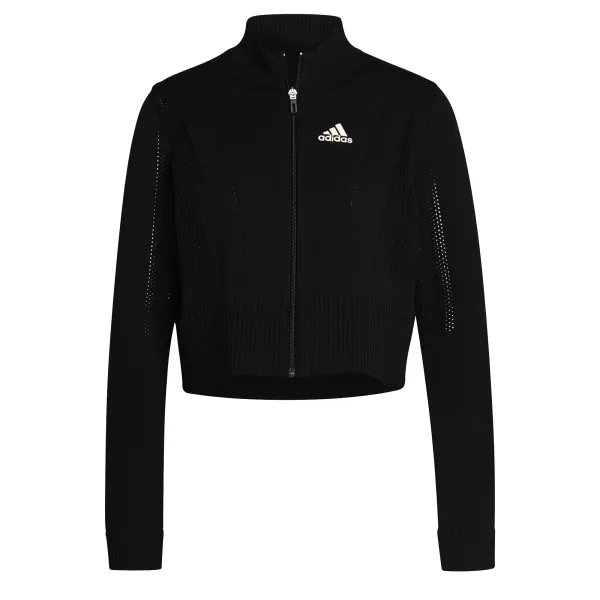 Adidas Women's adidas Tennis Primeknit Jacket Primeblue Aeroready Black L