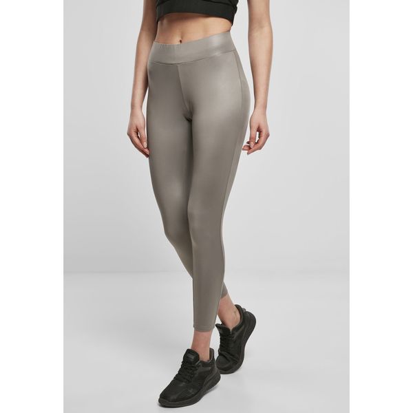 Urban Classics Women's asphalt leggings made of synthetic leather