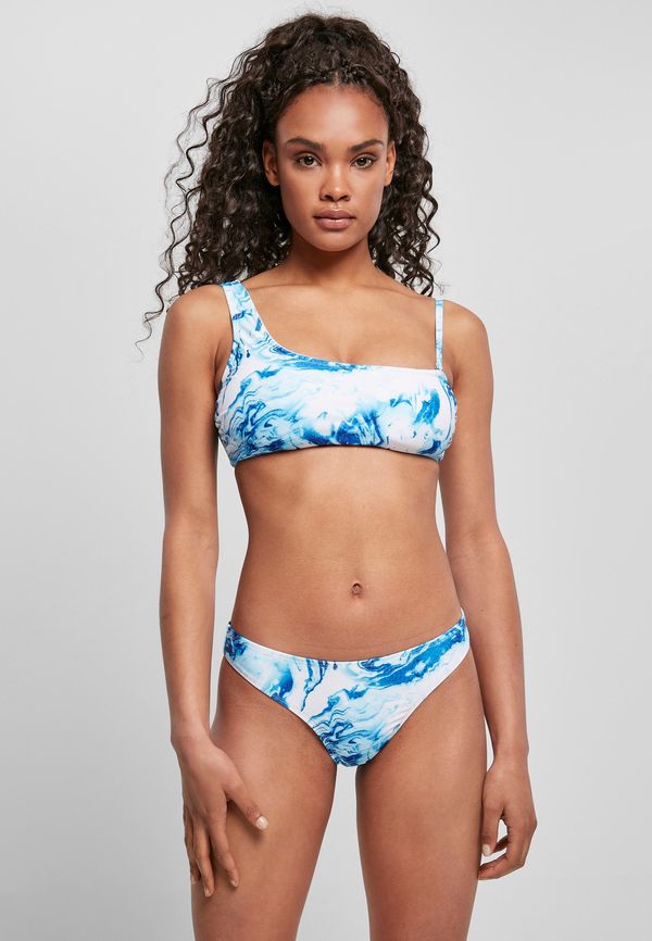 UC Ladies Women's Asymmetrical Ocean White Bikini Tank Top