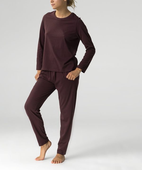 Atlantic Women's Atlantic pajama set (T-shirt + pants) - dark red