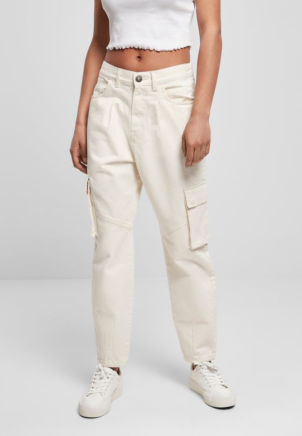 Urban Classics Women's Ballon Fit Cargo Twill Whitesand Pants