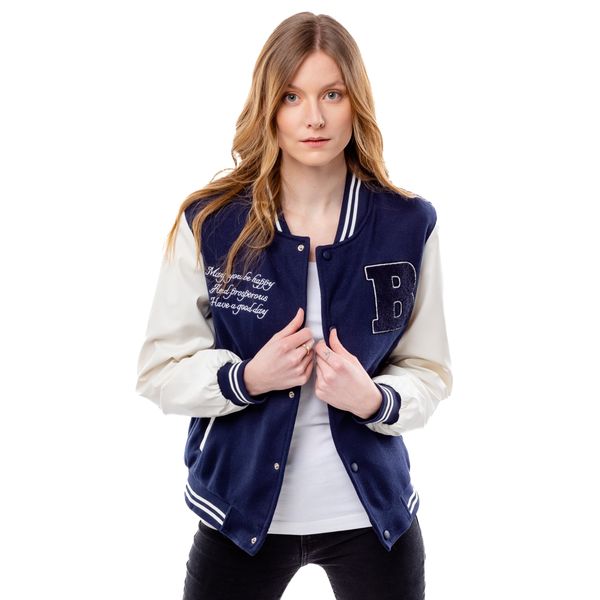 Glano Women's Baseball Jacket GLANO - Dark Blue