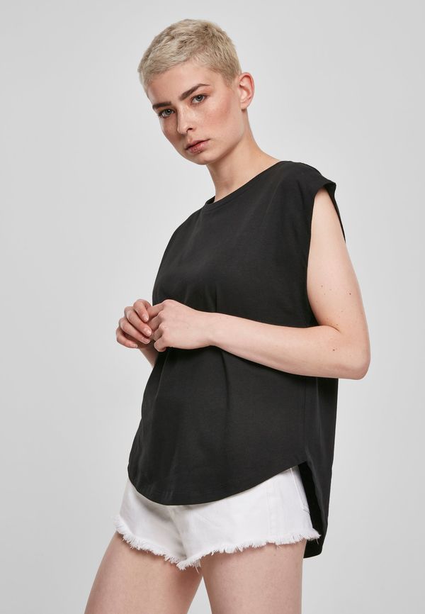 Urban Classics Women's Basic Shaped T-shirt in black