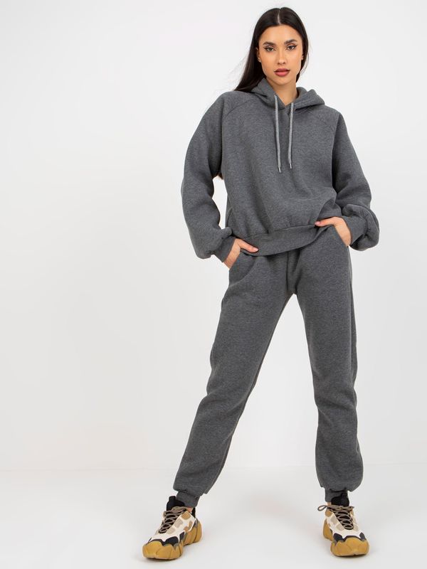 Fashionhunters Women's basic tracksuit - gray