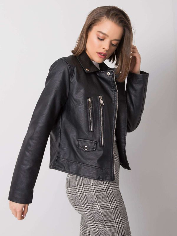 Fashionhunters Women's biker jacket in black