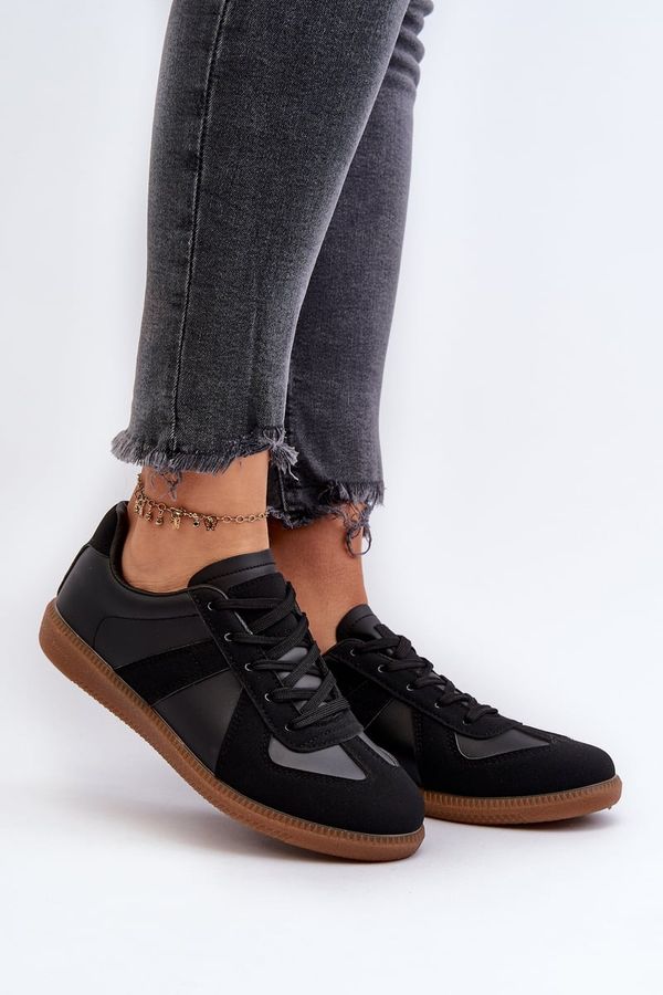 Kesi Women's Black Braidn Low-Top Sneakers