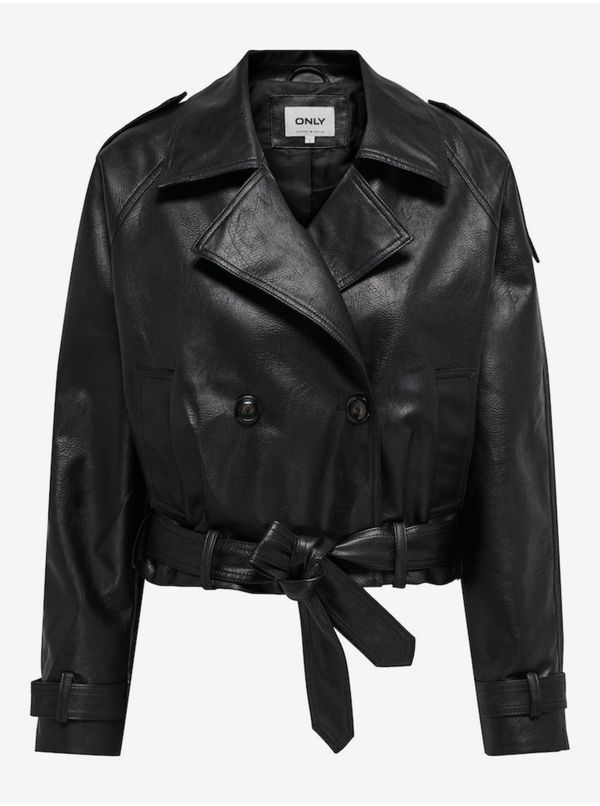 Only Women's black faux leather jacket ONLY Vera - Women