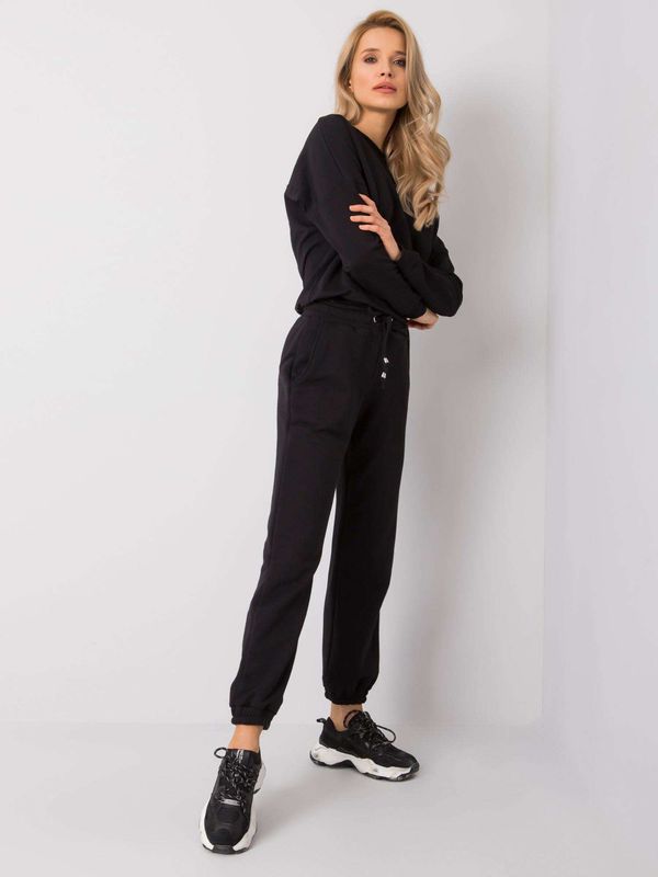 Fashionhunters Women's black sweatpants RUE PARIS