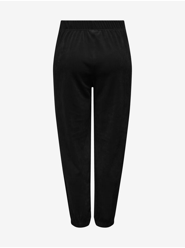 Only Women's black velvet sweatpants ONLY Rebel - Women