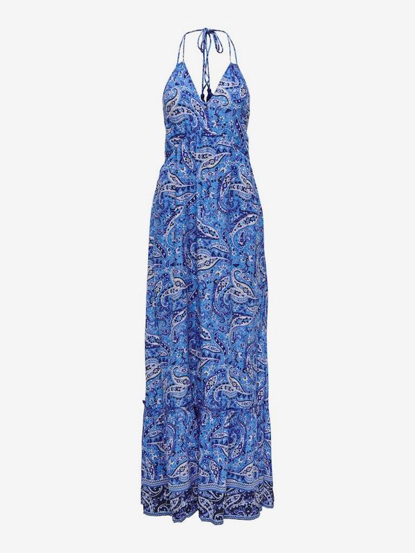 Only Women's blue patterned maxi dress ONLY Veneda