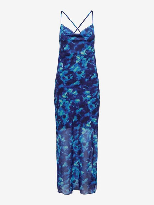 Only Women's Blue Patterned Maxi Dress ONLY Zimmer