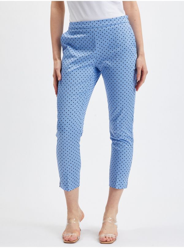 Orsay Women's blue polka dot cropped trousers ORSAY