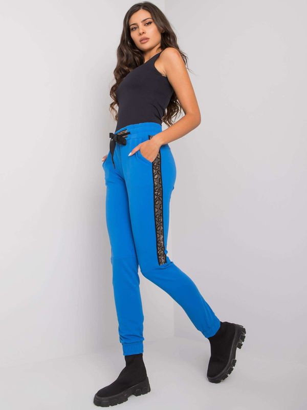 Fashionhunters Women's blue sweatpants
