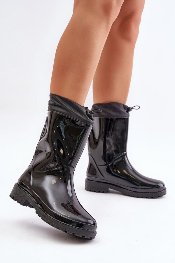 Kesi Women's boots with drawstring black Ellatiel