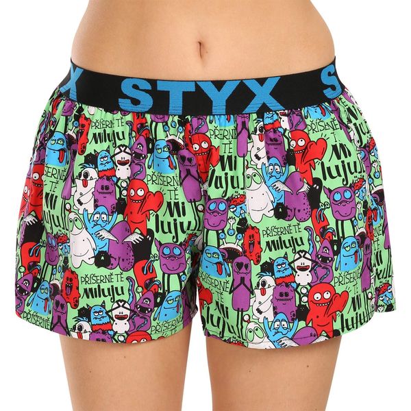 STYX Women's boxer shorts Styx art sports elastic monsters