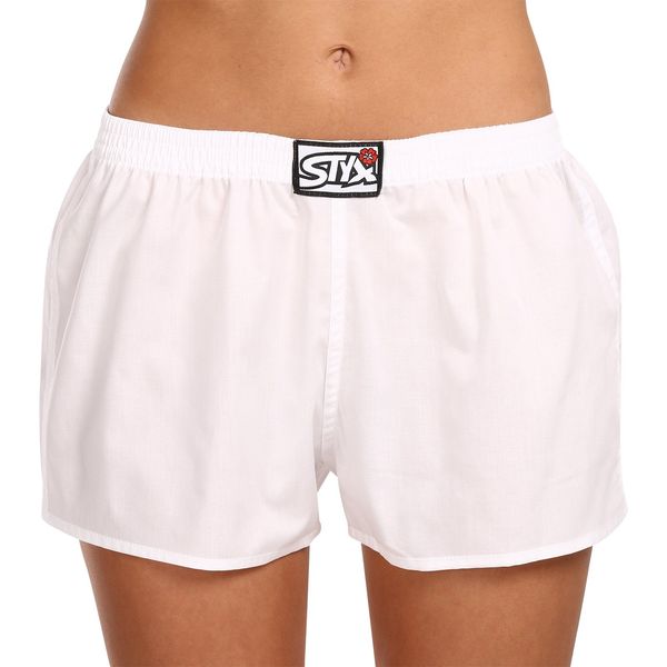 STYX Women's boxer shorts Styx classic elastic white