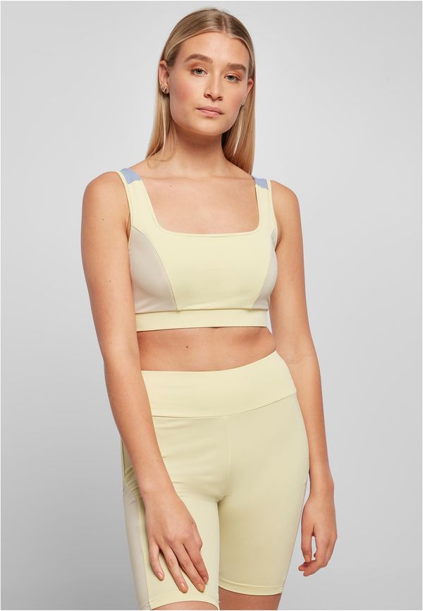 UC Ladies Women's Bra Color Block soft-yellow/softseagrass/vablue