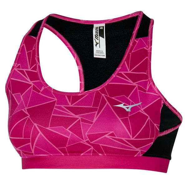 Mizuno Women's bra Mizuno Alpha Graphic Bra Pink Peacock S