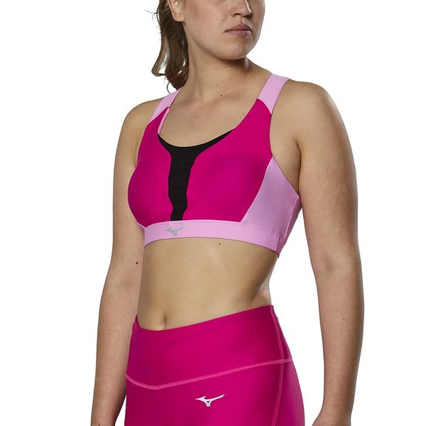 Mizuno Women's bra Mizuno High Support Bra Pink Peacock M