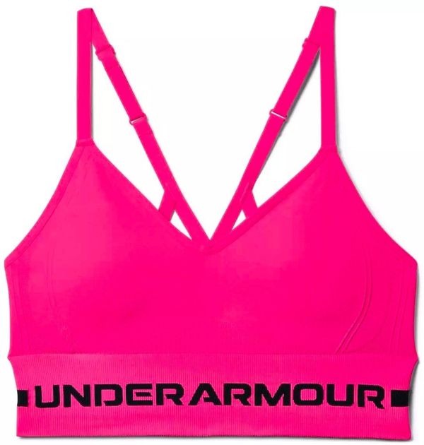 Under Armour Women's bra Under Armour Seamless Low Long Htr Bra pink Beta Tint XL