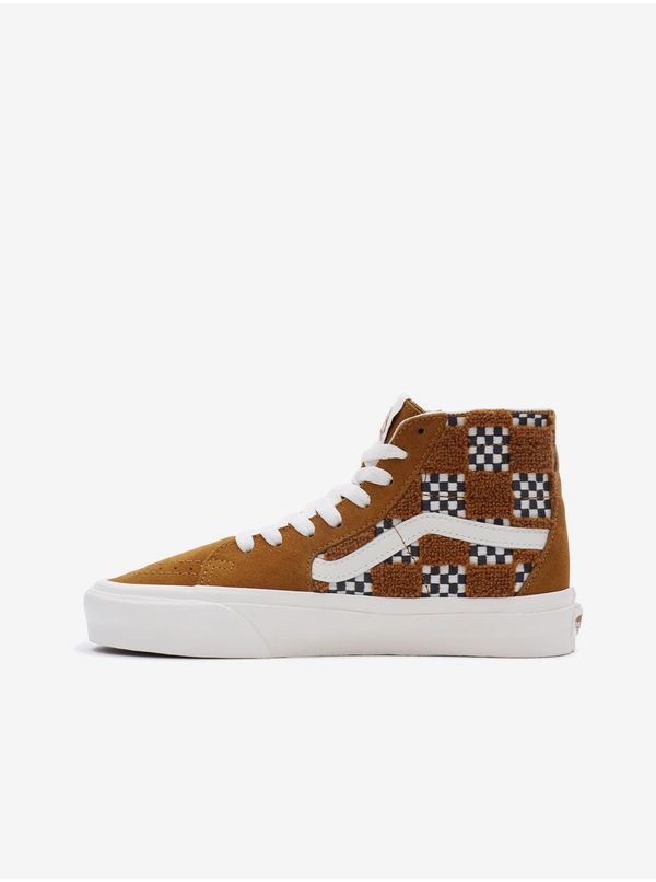 Vans Women's brown ankle sneakers with suede details VANS SK8-Hi - Women