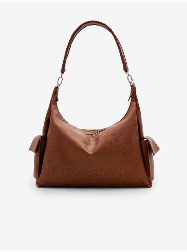 DESIGUAL Women's brown handbag Desigual Half Logo 24 Brasilia - Women