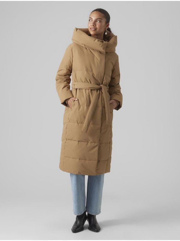 Vero Moda Women's brown winter coat VERO MODA Leonie - Women