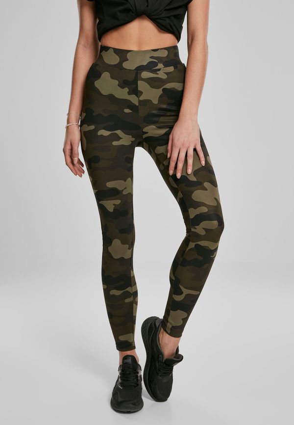 UC Ladies Women's Camouflage High Waist Wooden Camouflage Leggings Camo Tech