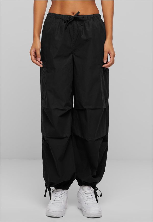 Urban Classics Women's Cargo Parashute Pants - Black