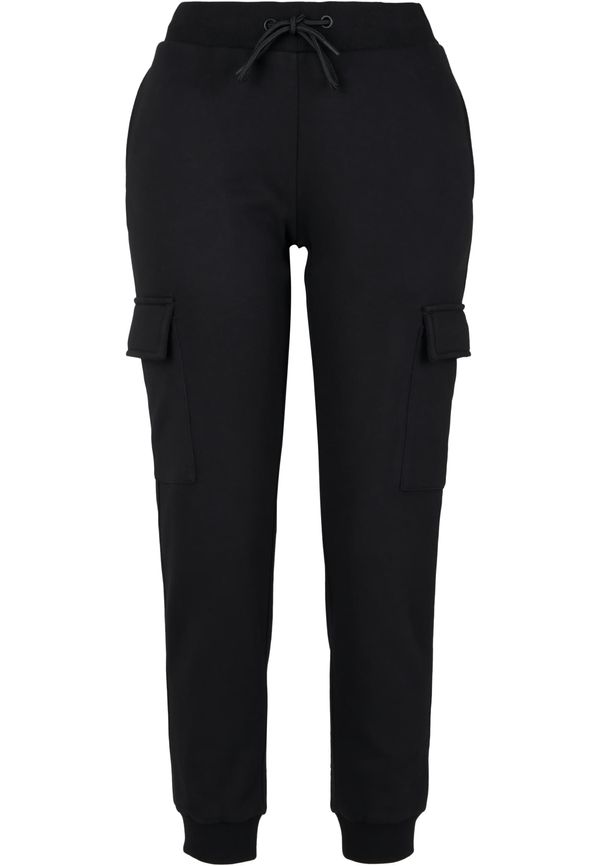 Urban Classics Women's Cargo Sweat Pants - Black